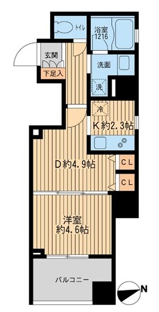 クリオ戸越銀座壱番館の物件間取画像